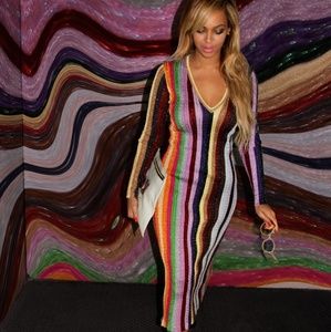 zara metallic knit dress